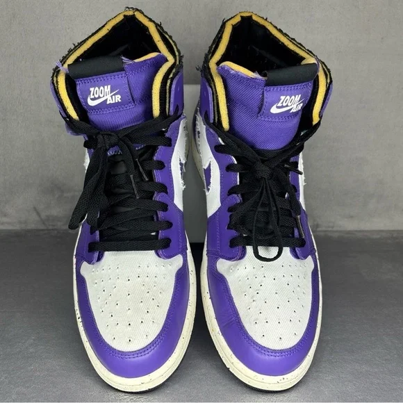Nike Air Jordan 1 High Zoom Purple White Size 13 CT0978-501 Mens - Picture 3 of 9